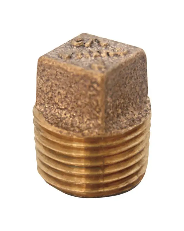 1 In. Mpt Lead-free Red Brass Square Head Plug - Model 4506812