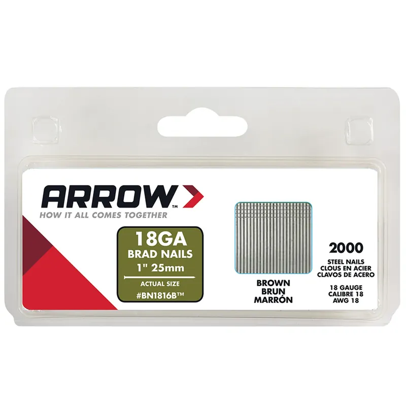 Bn18 18 Ga. X 1 In. L Galvanized Steel Brad Nails 2000 Pk 0.95 Lb