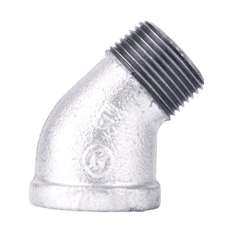 1 In. Fip X 1 In. D Mip Galvanized Malleable Iron 45 Degree Street Elbow
