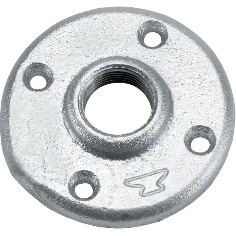 Galvanized Floor Flange, 1-1/4 In.