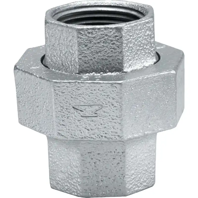 Galvanized Pipe Union, 150 , 3/8 In.