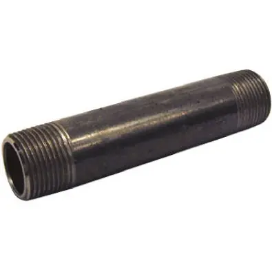3/4 In. X 5 In. Schedule 40 Steel Black Iron Nipple For Gas And Air Applications