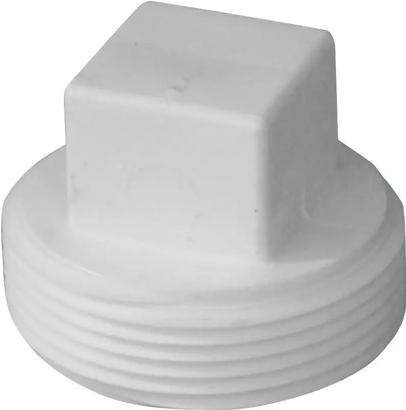 2 Inch Male Threaded Cleanout Plug Pvc Dwv Schedule 40