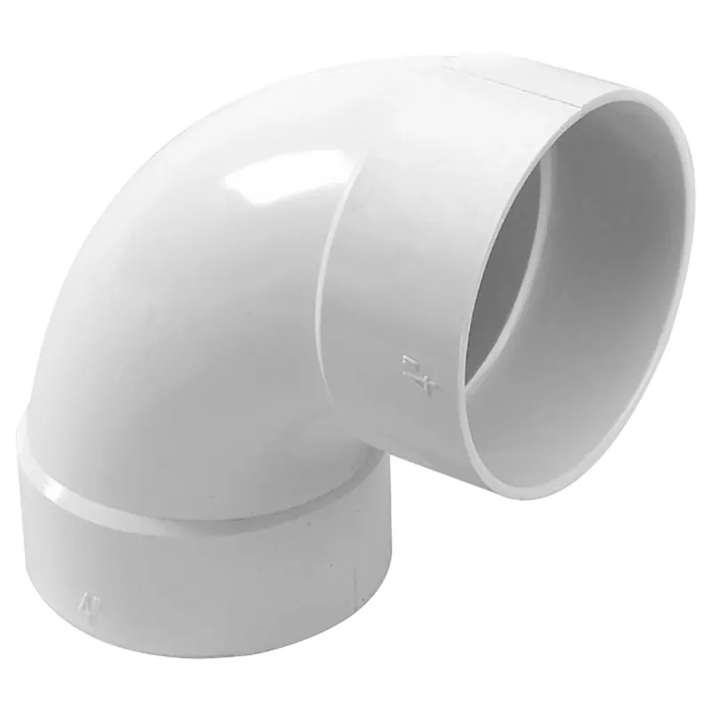 Schedule 35 4 In. Hub X 4 In. D Hub Pvc 4-1/2 In. 90 Degree Elbow 1 Pk