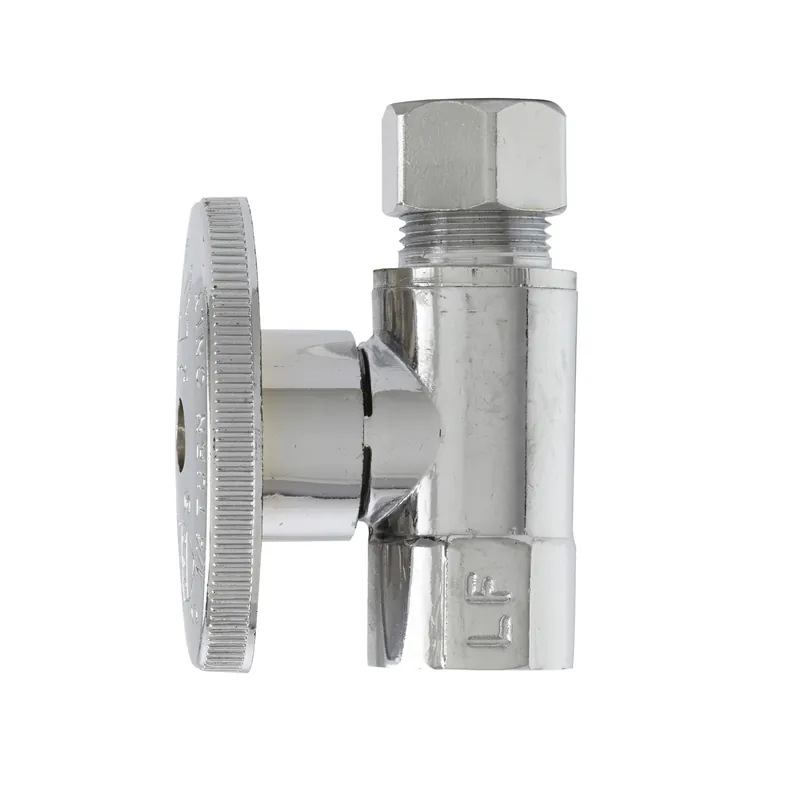 3/8 In. Fip X 3/8 In. Compression Brass Straight Valve - Lead-free