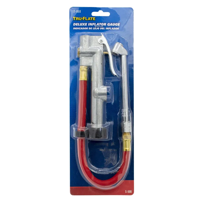 10-120 Psi Inflator Gauge With 12 In. Hose And Dual Foot Chuck