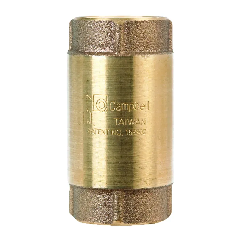 1 In. Fnpt X Fnpt Red Brass Spring Loaded Check Valve Model Cv-4tlf