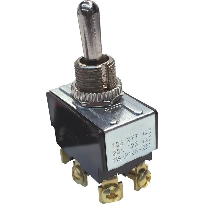 20 Amps Toggle Switch Silver 1 Pk