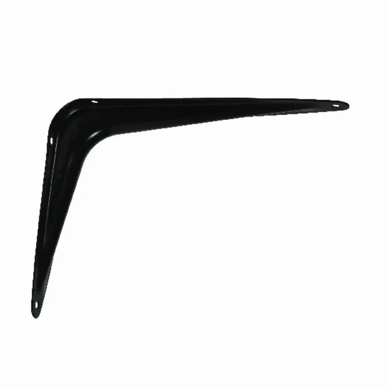 Black Steel Shelf Support 6 In. Long 100 Lb. Capacity Heavy Duty Bracket