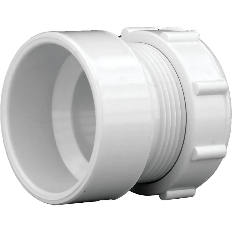 Schedule 40 1-1/2 In. Hub X 1-1/4 In. D Slip Pvc Pipe Adapter 1 Pk