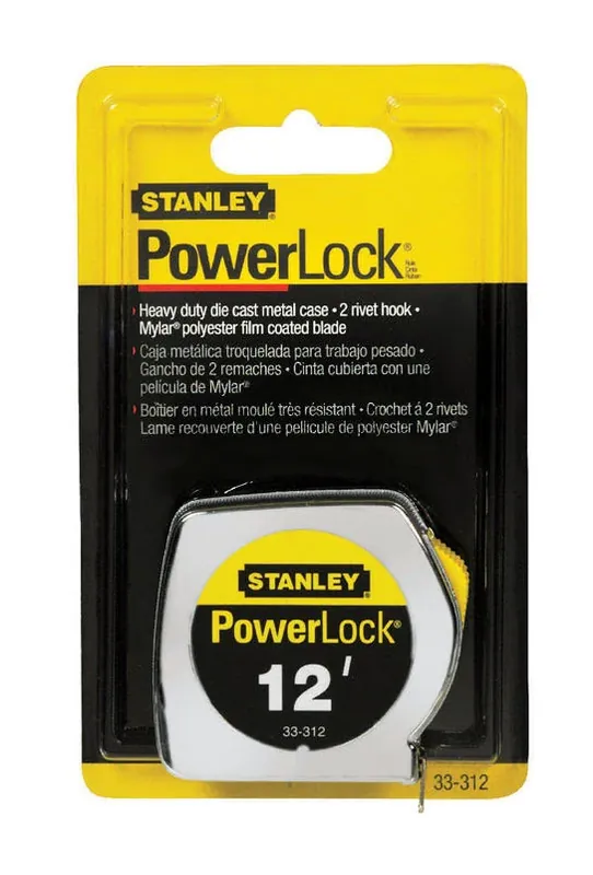 Stanley Powerlock 12 Ft. L X 0.75 In. W Compact Tape Measure 1 Pk