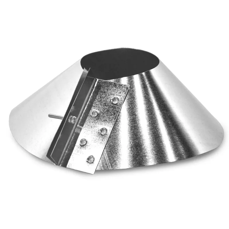 Storm Collar, Galvanized, 6 In.
