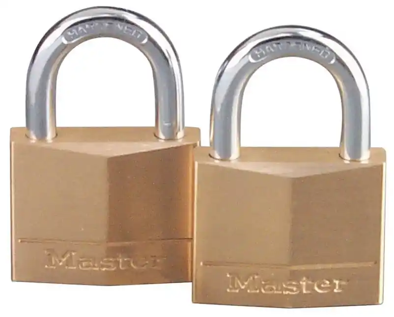 Master Lock 1-1/4 In. H X 5/16 In. W X 1-9/16 In. L Brass 4-pin Tumbler Exterior Padlock