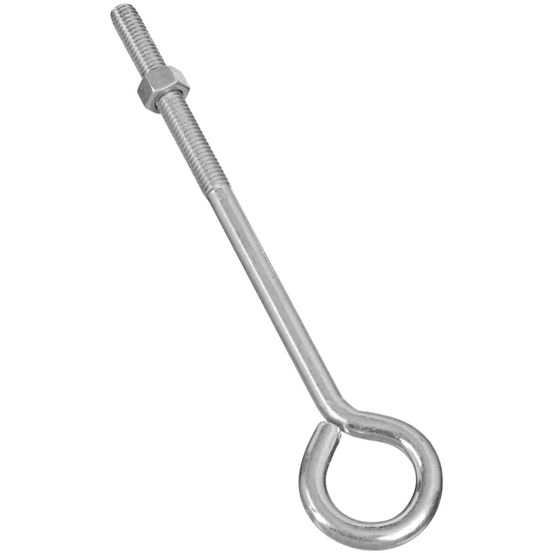 3/8 In. X 8 In. L Zinc-plated Steel Eyebolt Nut Included