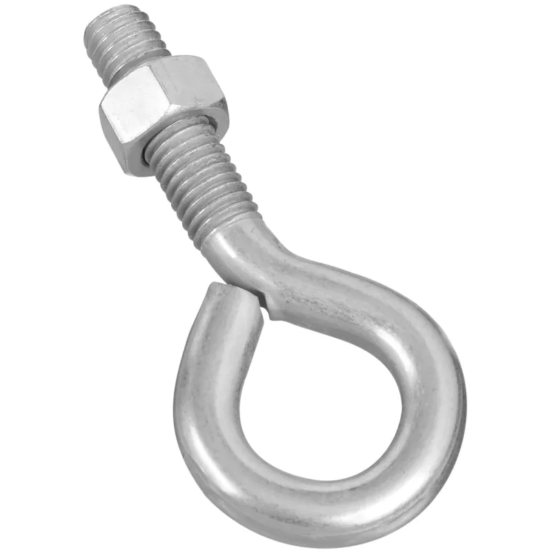 1/2 In. X 4 In. L Zinc-plated Steel Eyebolt Nut Included
