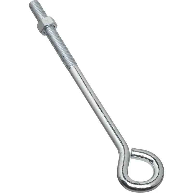 1/2 In. X 10 In. L Zinc-plated Steel Eyebolt Nut Included