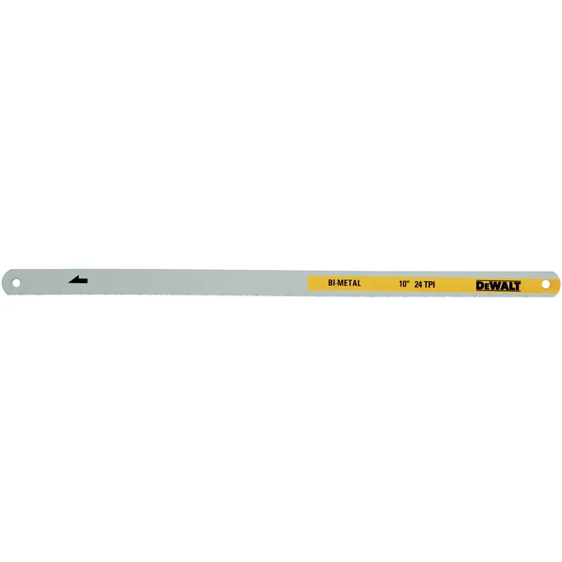 10 In. High Carbon Steel Hacksaw Blades 24 Tpi 2 Pk