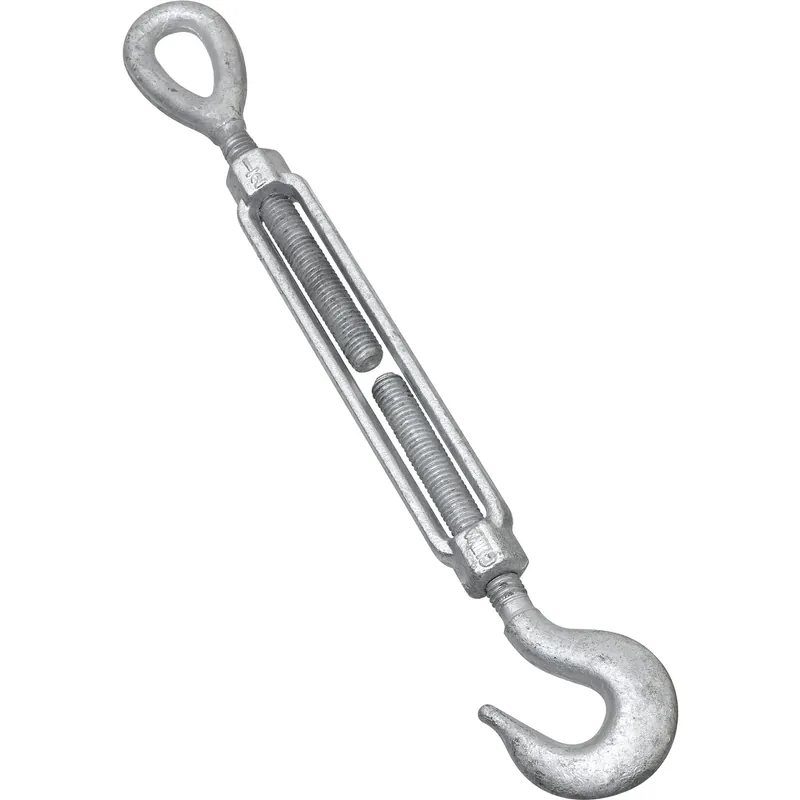 1/2 In. D X 6 In. L Galvanized Steel Hook And Eye Turnbuckle 1 Pk