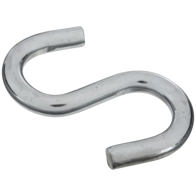 Large Zinc-plated Silver Steel 3-1/2 In. L Heavy Open S-hook 180 Lb 1 Pk
