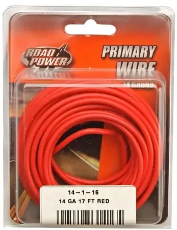 Coleman Cable 17 Ft. Stranded 14 Ga. Primary Wire Red