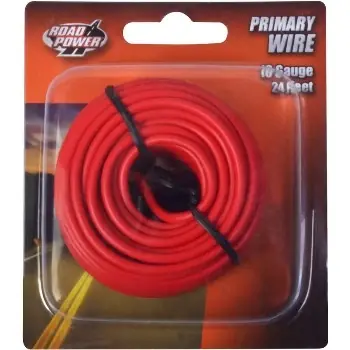 Coleman Cable 24 Ft. 16 Ga. Primary Wire Red
