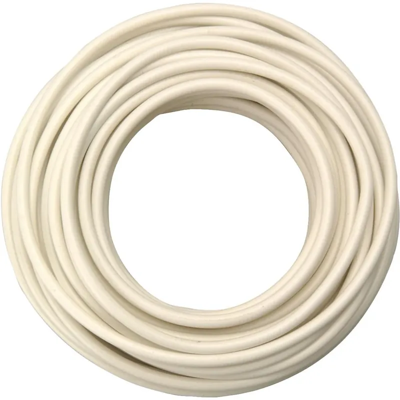 33‘ White 18 Gauge Pvc-coated Primary Wire For Automotive Use