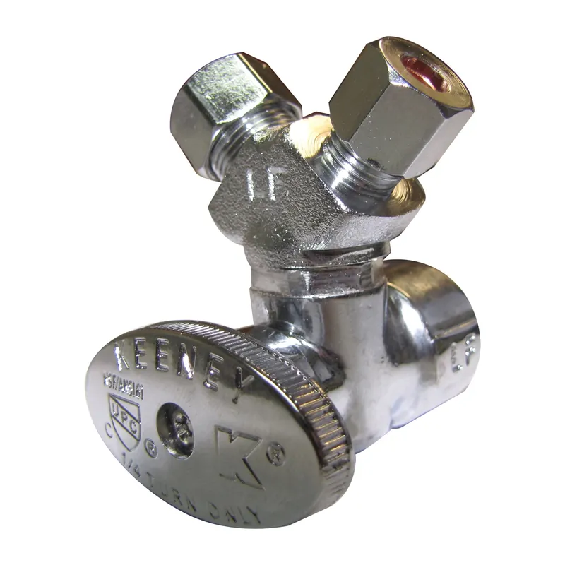 1/2 In. Fip X 3/8 In. Compression Brass 3-way Valve Model Pp2902vlf