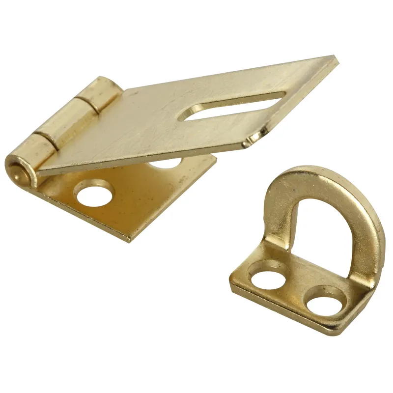 Brass-plated Steel 1-3/4 In. L Safety Hasp 1 Pk