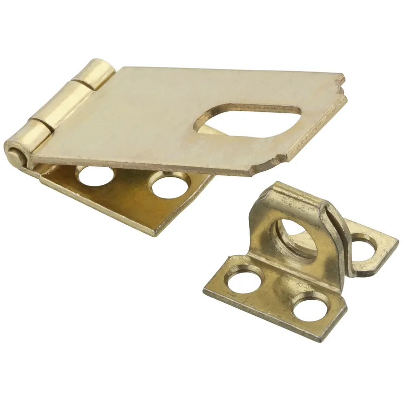 Brass-plated Steel 2-1/2 In. L Safety Hasp 1 Pk
