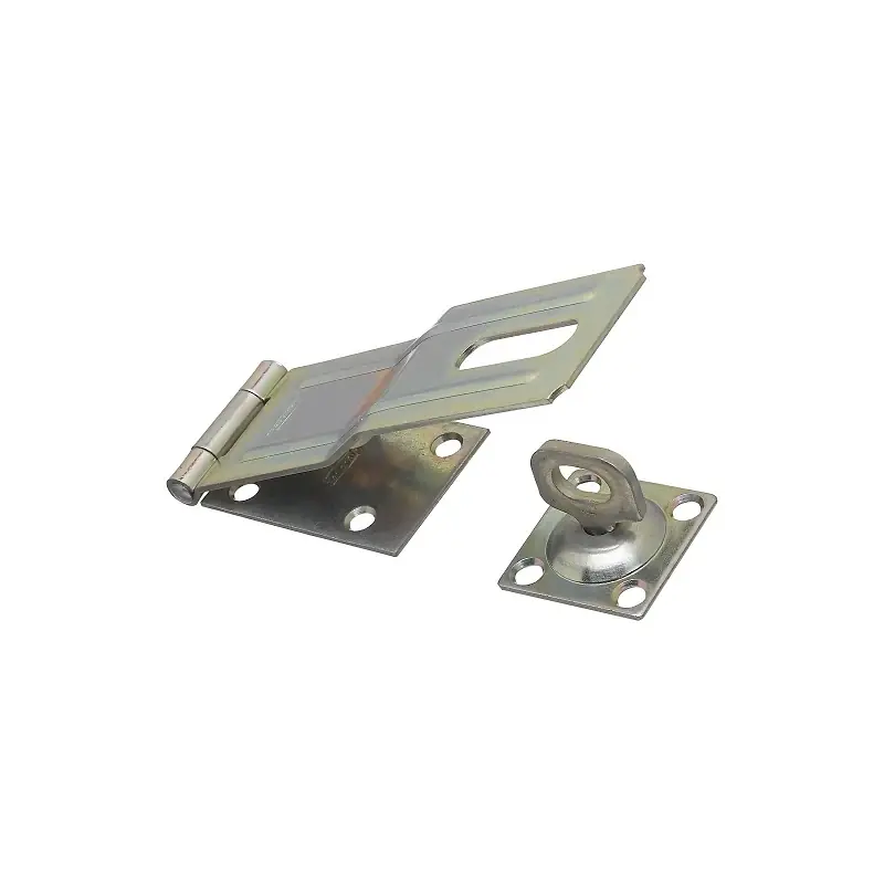 Zinc-plated Aluminum/steel 6 In. L Swivel Staple Safety Hasp 1 Pk