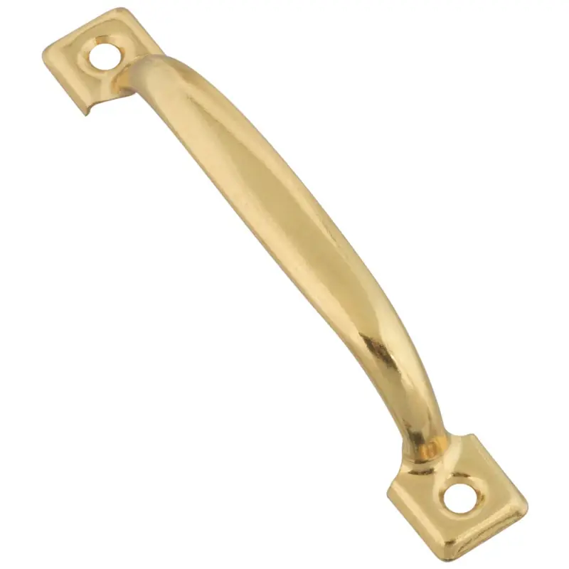 Screen Door Pull, Brass, 4-3/4 In.