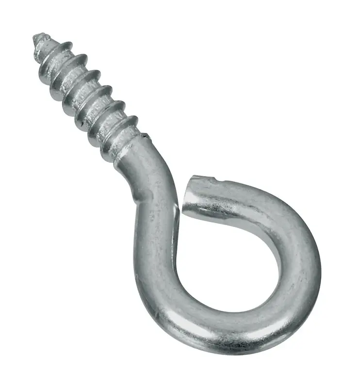 0.14 In. D X 1-5/16 In. L Zinc-plated Steel Screw Eye 30 Lb. Cap. 8 Pk