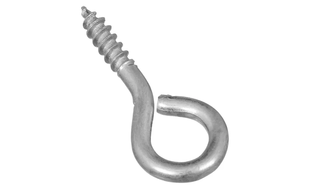 1-1/8 In. L Zinc-plated Steel Screw Eye 10 Lb. Cap. 10 Pk