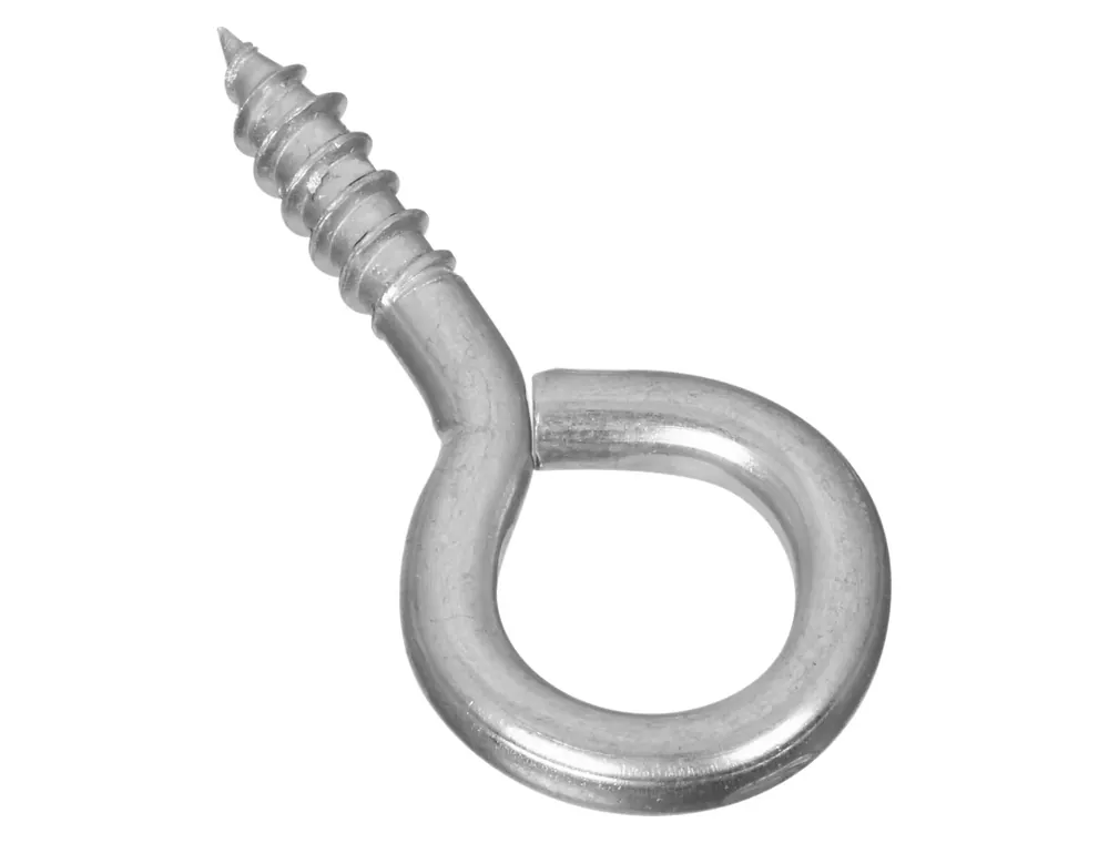 1-15/16 In. L Zinc-plated Steel Screw Eye 50 Lb. Cap. 4 Pk