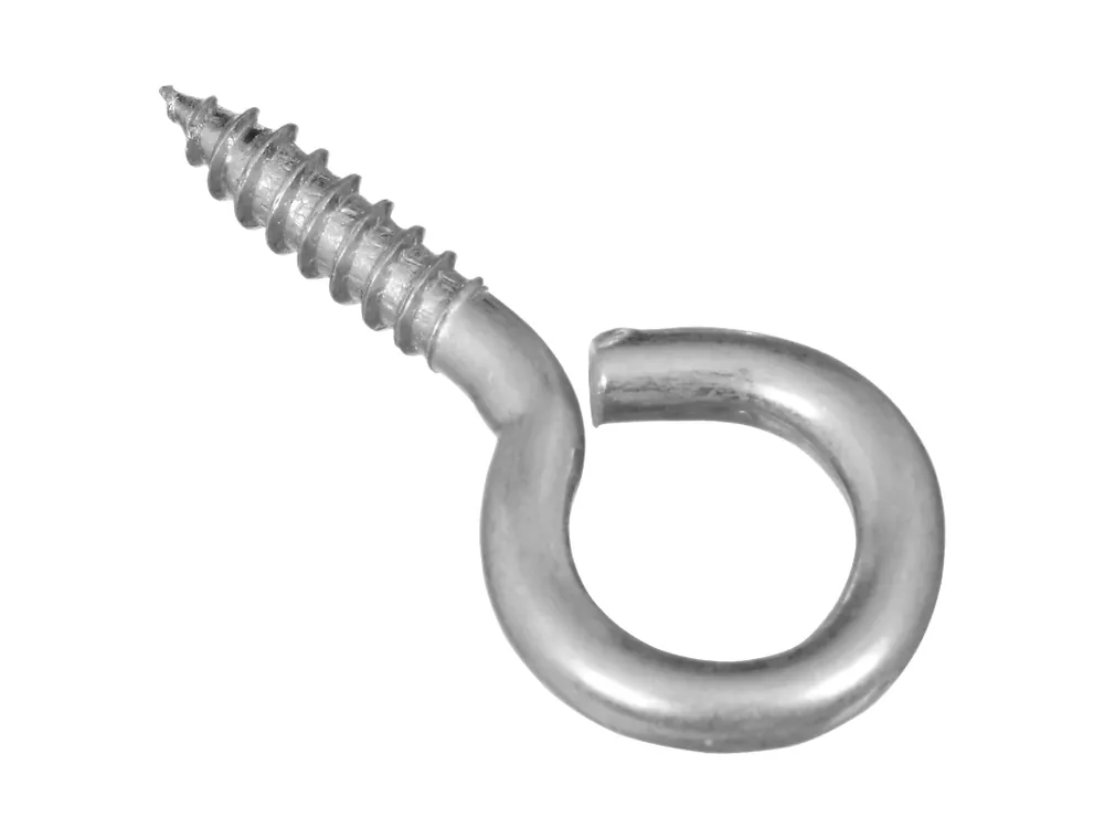 0.16 In. D X 1-5/8 In. L Zinc-plated Steel Screw Eye 30 Lb. Cap. 6 Pk