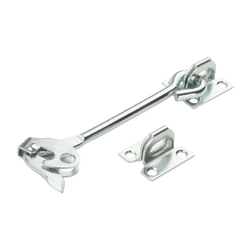 6 In. L Zinc-plated Silver Steel Safety Gate Hook 1 Pk