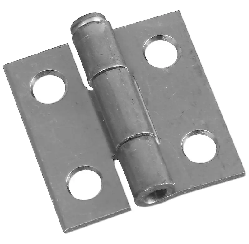 1 In. L Zinc-plated Narrow Hinge 2 Pk