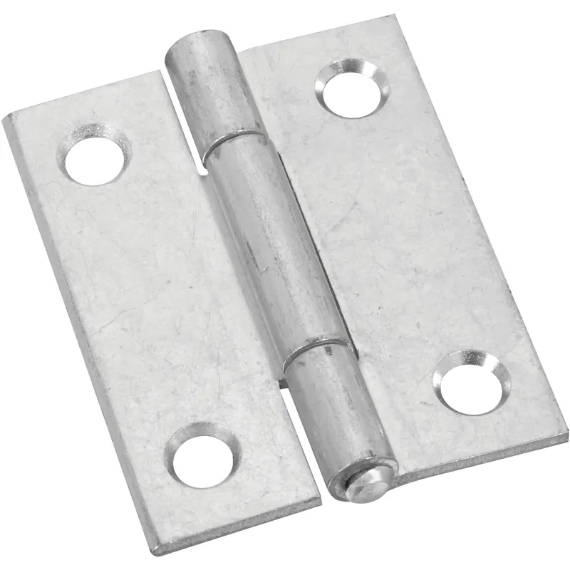 2 In. L Zinc-plated Door Hinge 2 Pk