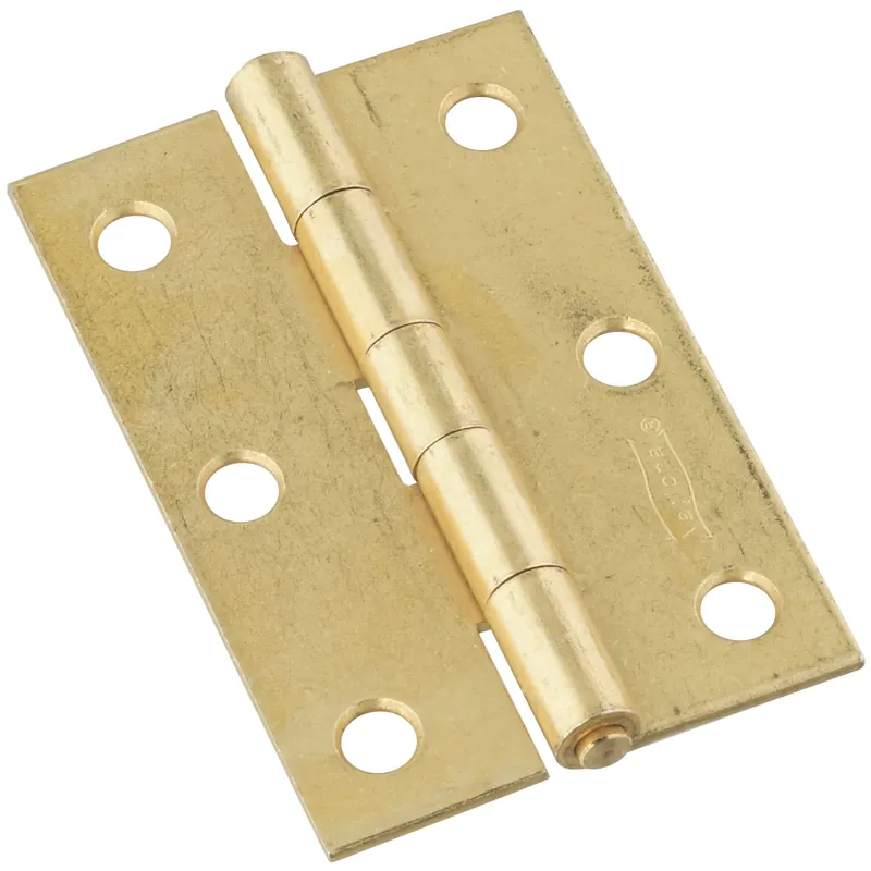 3 In. L Brass Narrow Hinge 2 Pk