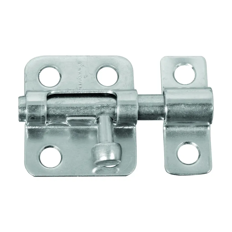 Zinc-plated Silver Steel Window Bolt 2 In. L X .75 In. H 1 Pk
