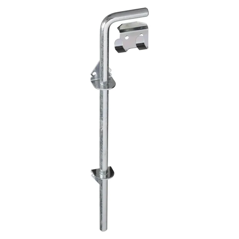 19.9 In. L Zinc-plated Silver Steel Cane Bolt 1 Pk