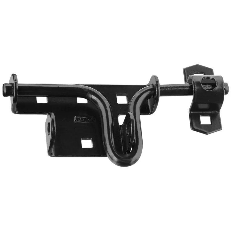 Black Satin Slide Bolt Gate Latch