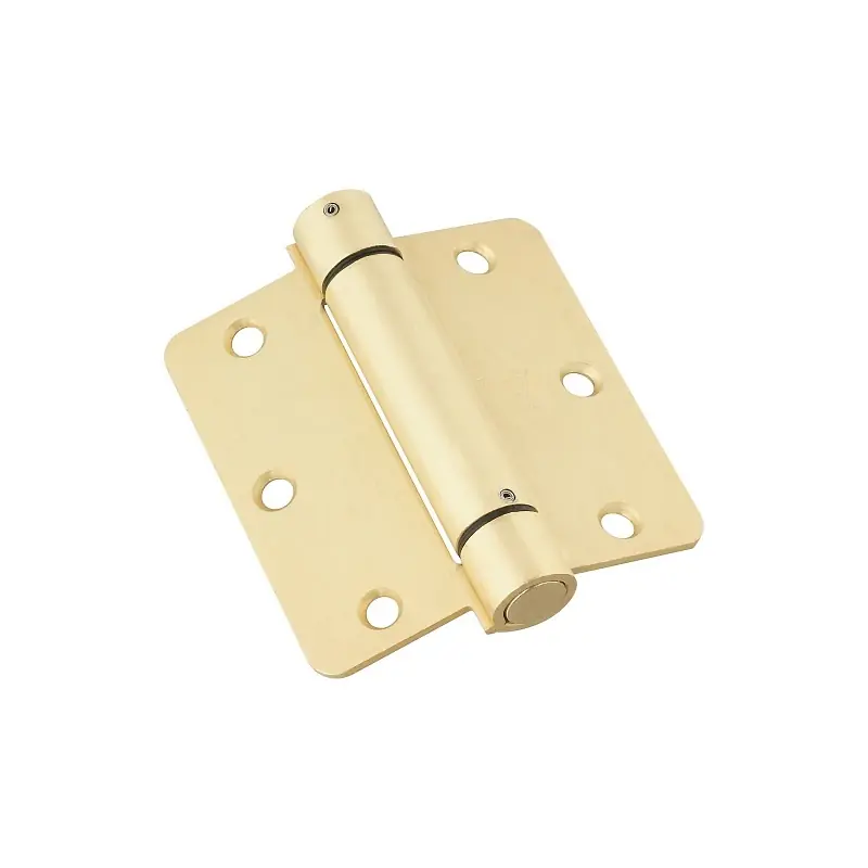 3-1/2 In. L Brass Spring Hinge 1 Pk