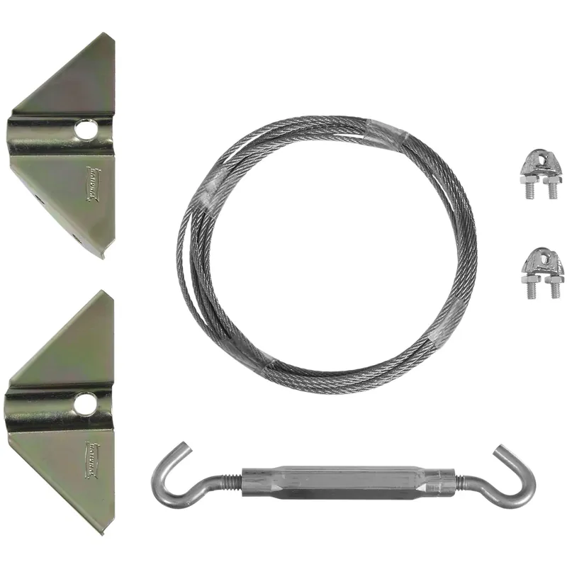 Zinc-plated Silver Steel Anti-sag Gate Kit 1 Pk