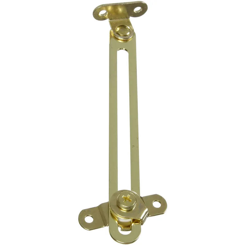 Brass-plated Steel Friction Lid Support 6 In. 1 Pk