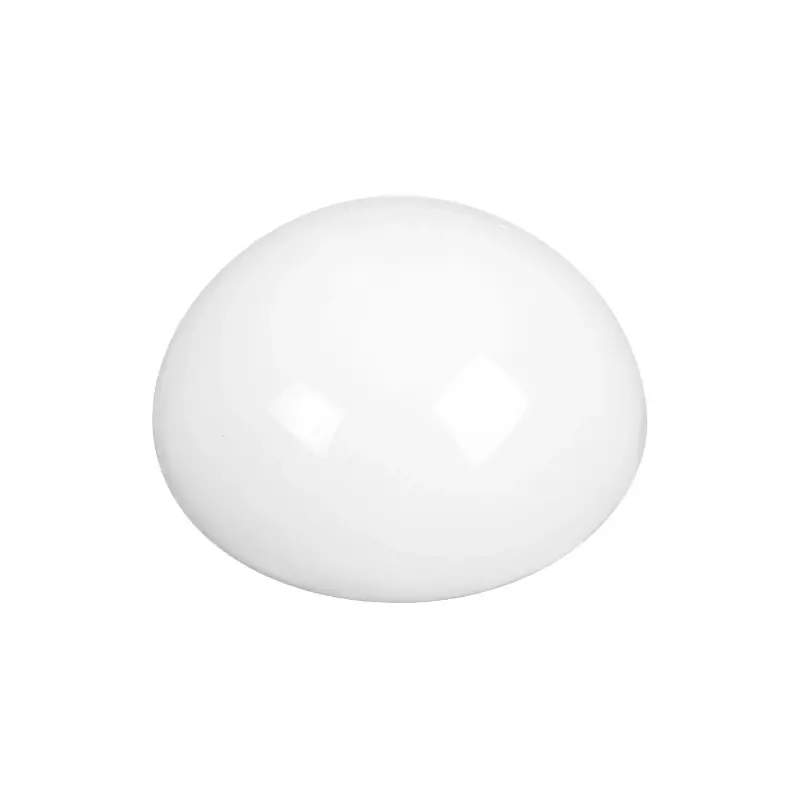 Plastic White Soft Round Door Stop Mounts To Wall 2.25 In.