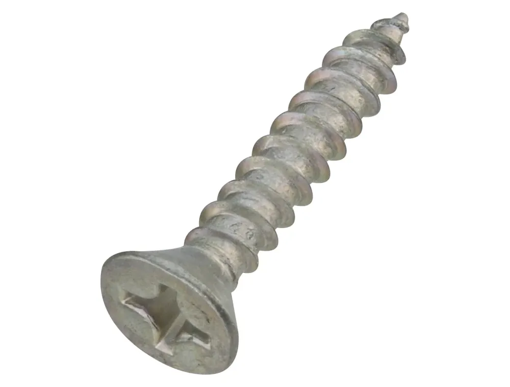 No. 12 X 1-1/4 In. L Phillips Zinc-plated Coarse Wood Screws 18 Pk