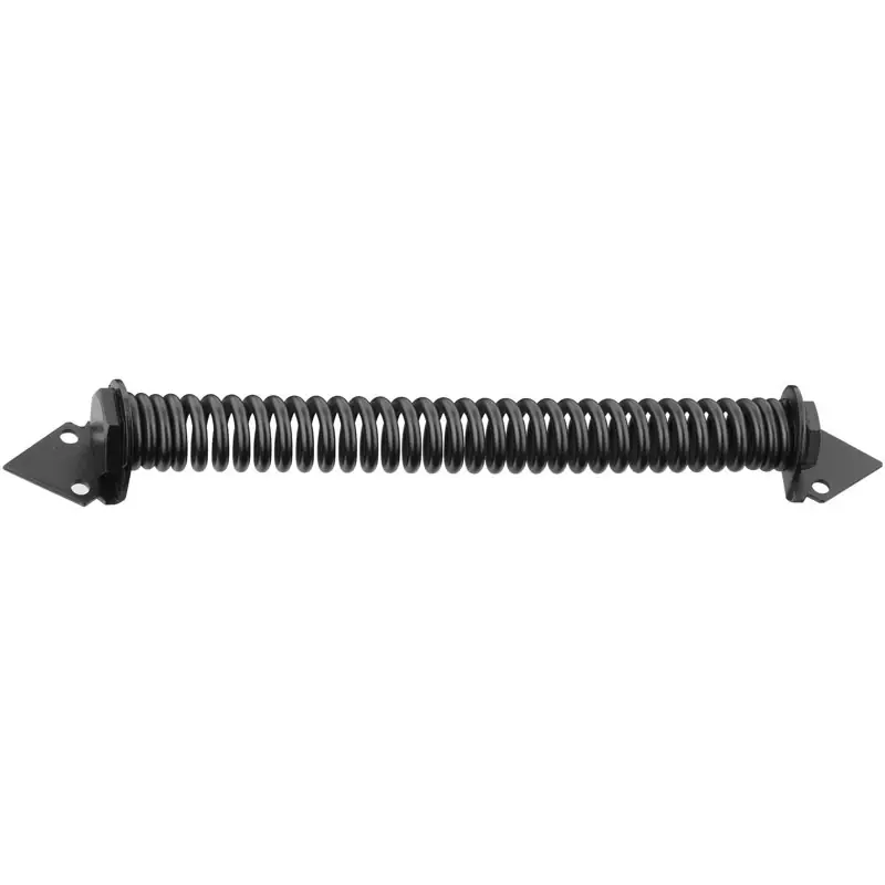 14 In. L Black Steel Gate Spring 1 Pk