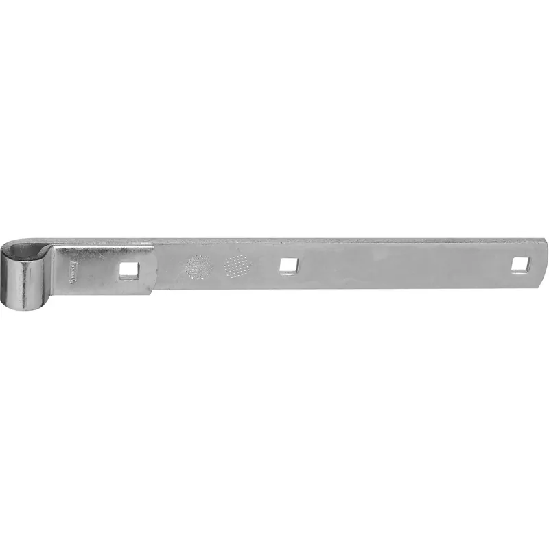 12 In. L Zinc-plated Silver Steel Hinge Strap 1 Pk