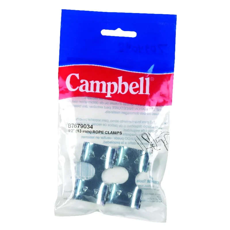 Zinc-plated Nickel Rope Clamps
